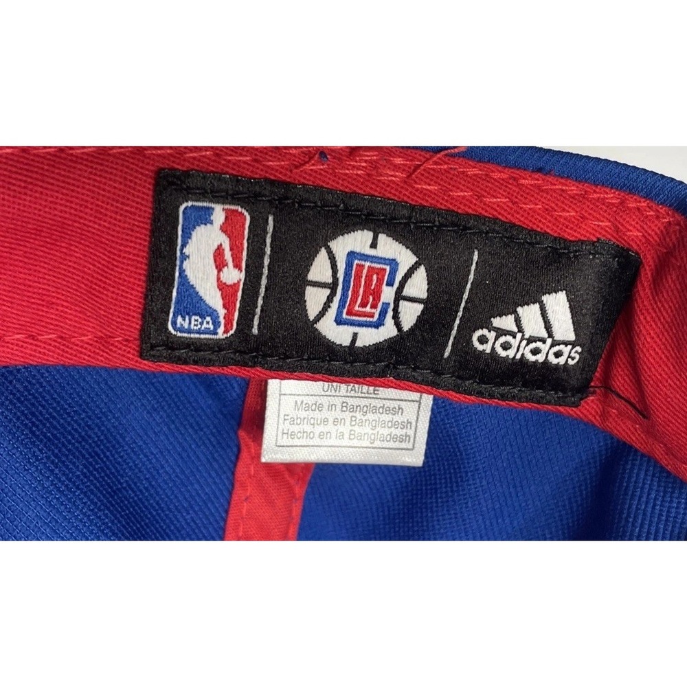 LA Clippers Adidas NBA Snapback Hat Cap Basketball Red Blue Adjustable Trucker - Picture 7 of 9
